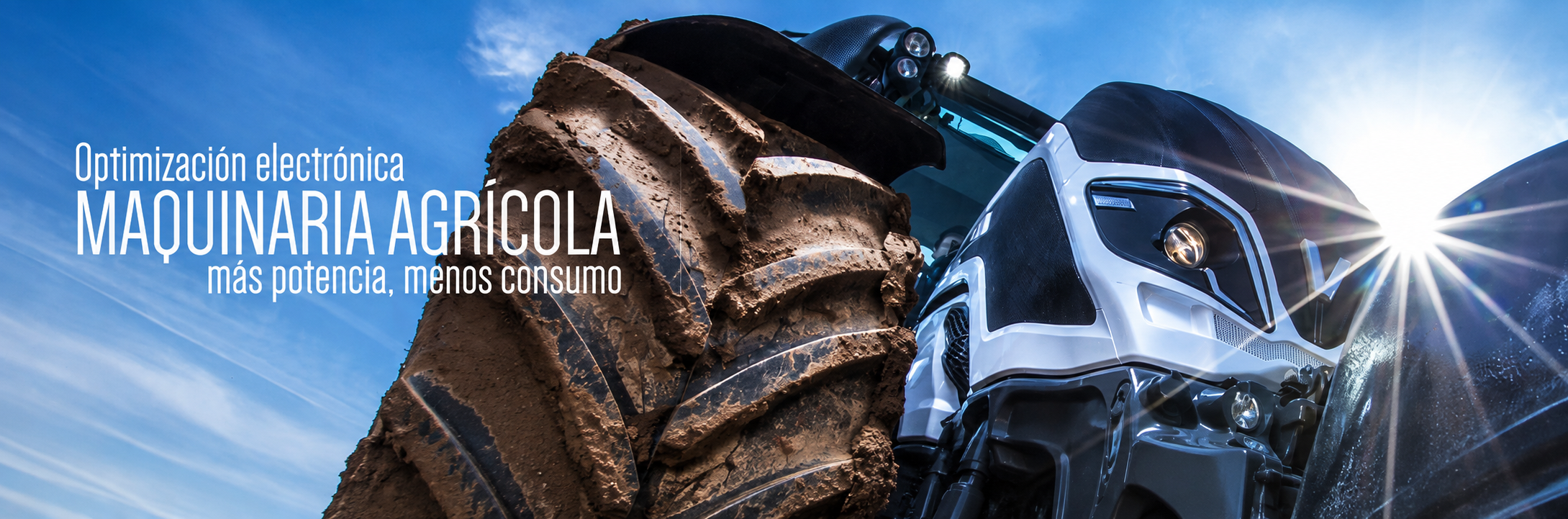 Tractor y optimización electrónica de maquinaria agrícola